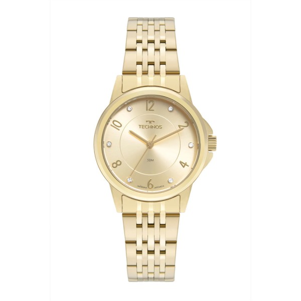 Encontraproduto.com.br - Relógio Technos Feminino Ref:2035mxc/1x Elegance Dourado