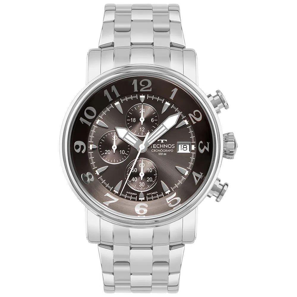 Relógio Technos Masculino Grandtech Prateado Js15enb/1m