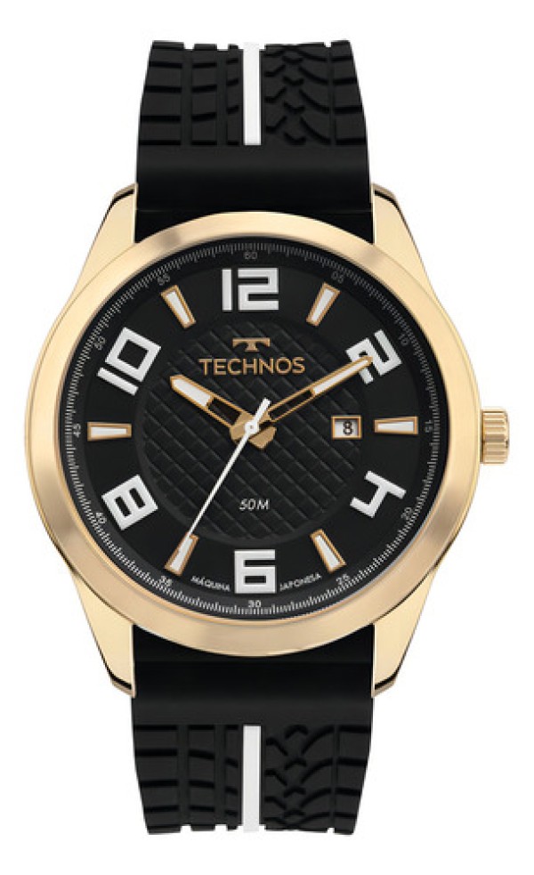 Relógio Technos Masculino Ref: 2115tvv/2p Racer Dourado