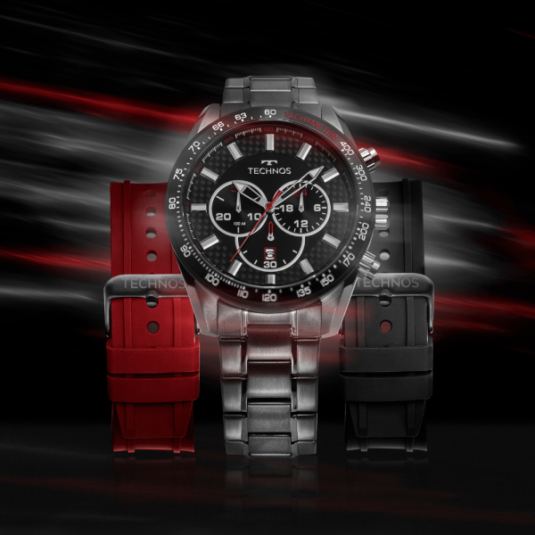Encontraproduto.com.br - Relógio Technos Masculino Ts Carbon Grafite - JS25BBS/T1A