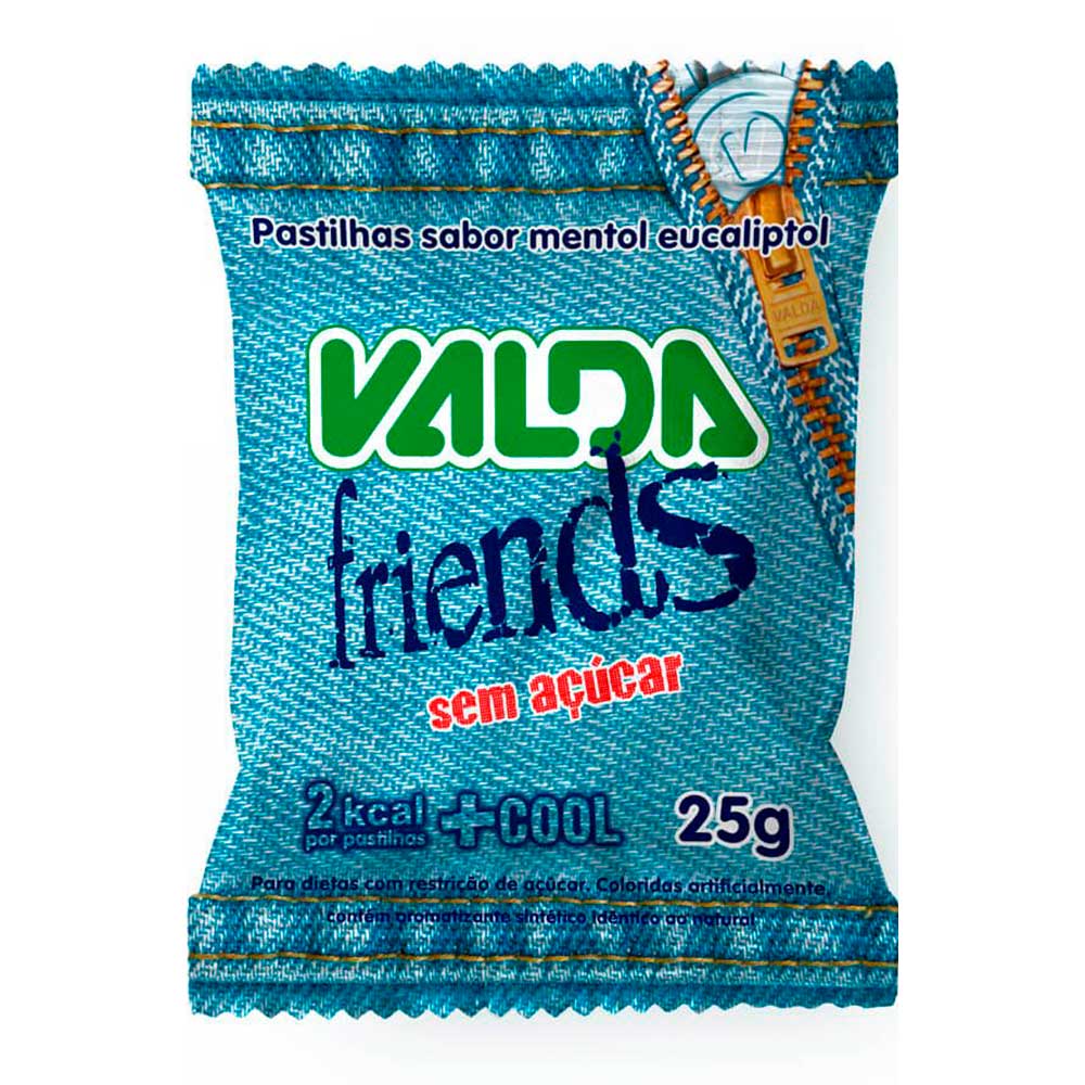 Encontraproduto.com.br - Pastilhas Valda Friends - Sem Açúcar - 25g