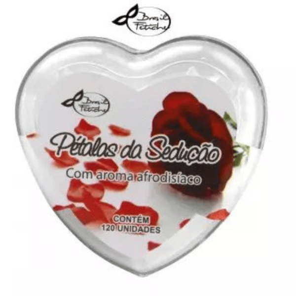 Encontraproduto.com.br - Coração Acrílico com Pétalas Brancas
