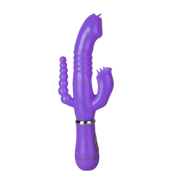 PG016R - Vibrador de Ponto G e Clitóris 3 em 1 Recarregável