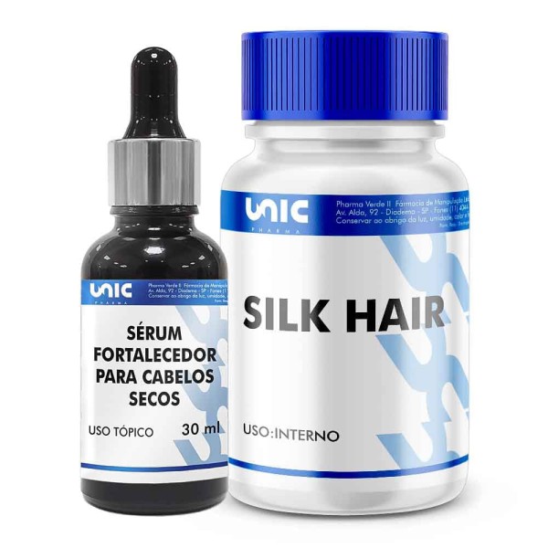 Encontraproduto.com.br - Kit Sérum e Cápsula Fortalecedora Para Cabelos Secos