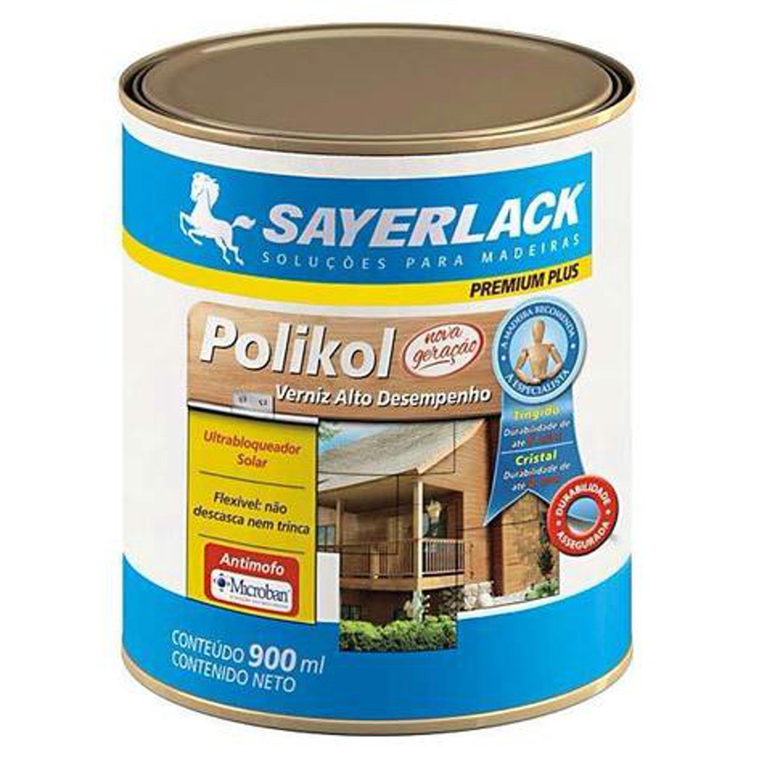 Encontraproduto.com.br - Verniz Polikol Brilhante Mogno 0,9l Sayerlack