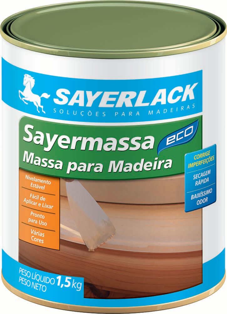 Massa Para Madeira Mogno 900ml Sayerlack