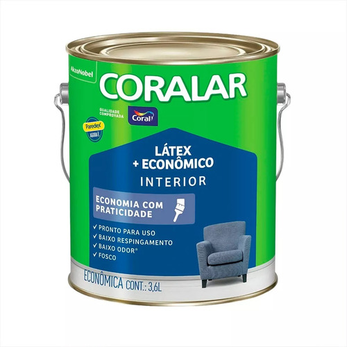 Tinta Acrílica Fosco Paredex Gelo 3,6L - Coral