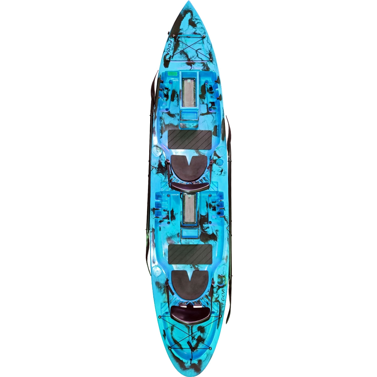 Encontraproduto.com.br - Caiaque Robalo STD Com Colete e Carrinho - Caiaker