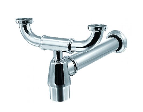 Sifão para pias de cozinha duplo 2