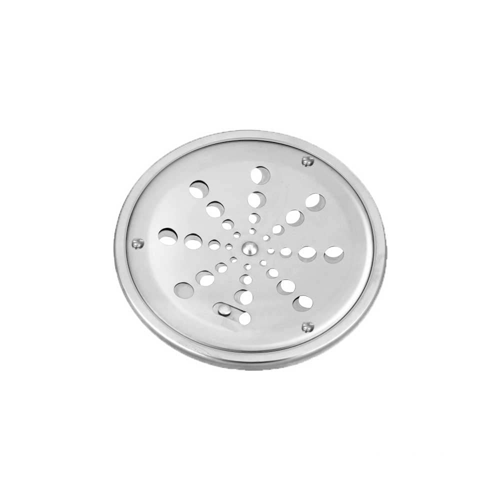 Encontraproduto.com.br - Grelha redonda de inox com caixilho e fecho 15cm VAD273 Esteves