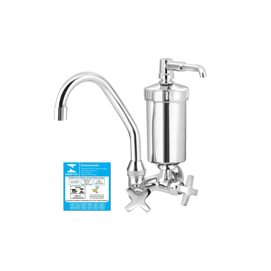 Encontraproduto.com.br - Torneira Esteves B.Movel Com Filtro 1/4 Volta C34 Blister