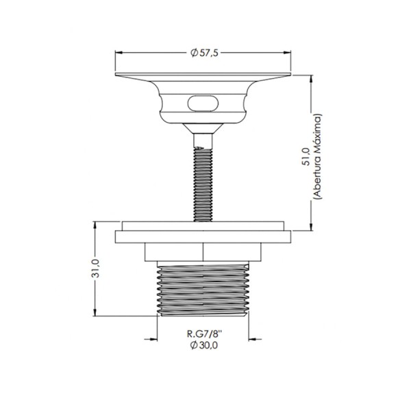 Encontraproduto.com.br - Válvula Lavatório Esteves Unificada Cromado
