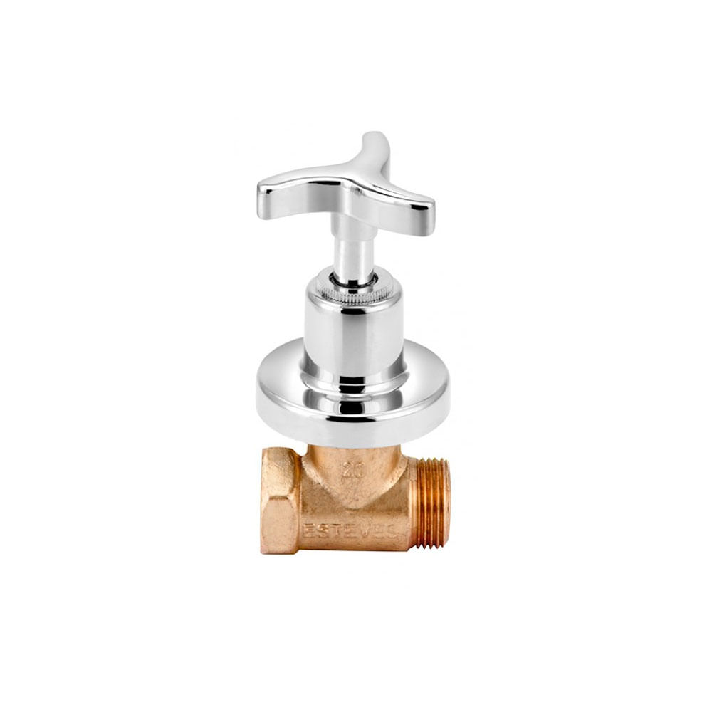 Encontraproduto.com.br - Acabamento Para Registro 4900 C25 1/2”.3/4”.1” Cromado Esteves