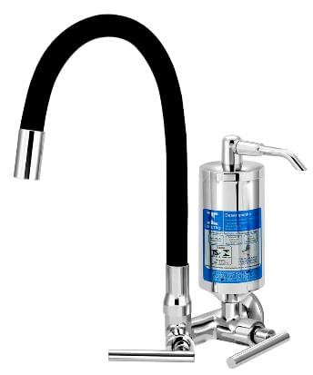Encontraproduto.com.br - Torneira para Cozinha com Filtro Parede C61 Preta - VTF262CWB   - Esteves