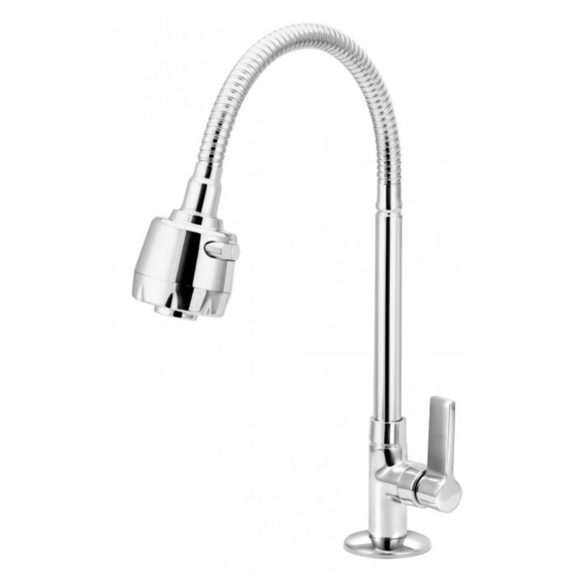Encontraproduto.com.br - Torneira para Cozinha Mesa 1167 C60 com Ducha Cromada - VTM900CWB - Esteves