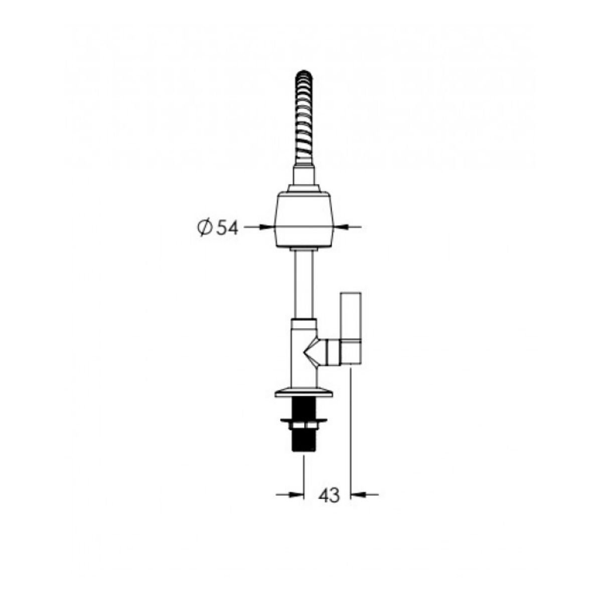 Encontraproduto.com.br - Torneira para Cozinha Mesa 1167 C60 com Ducha Cromada - VTM900CWB - Esteves