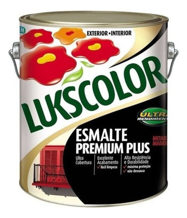 Encontraproduto.com.br - Tinta Esmalte Sintetico Fosco 3,6ml Lukscolor Cores Cor Branco
