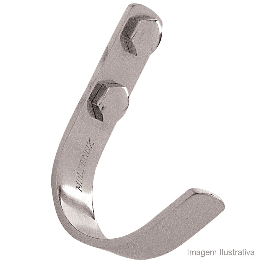 Cabide cromado simples Hillux Moldenox