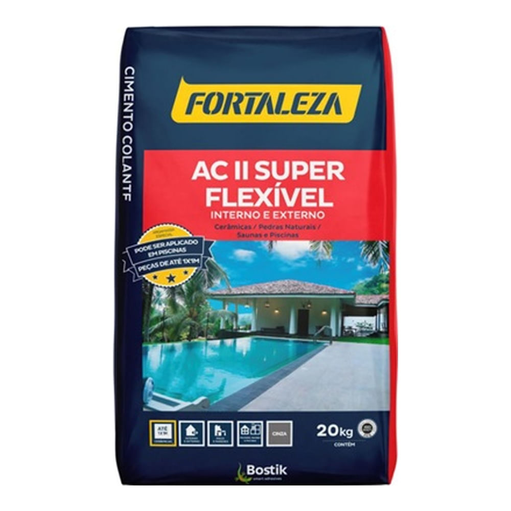 Argamassa Flexivel Para Assentamento Cerâmico Externo/interno Tipo Acii Cinza - Fortaleza