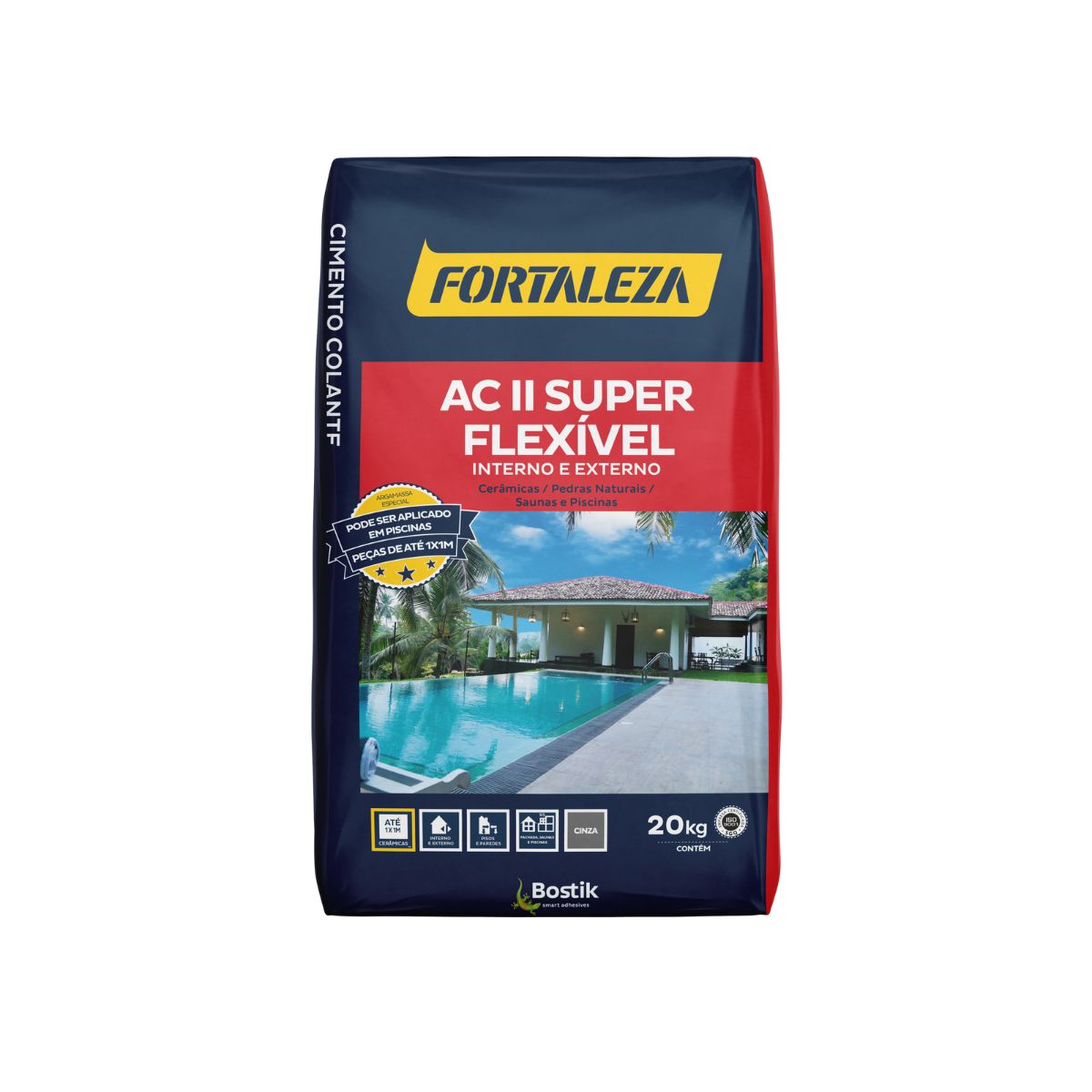 Encontraproduto.com.br - Argamassa Flexivel Para Assentamento Cerâmico Externo/interno Tipo Acii Cinza - Fortaleza