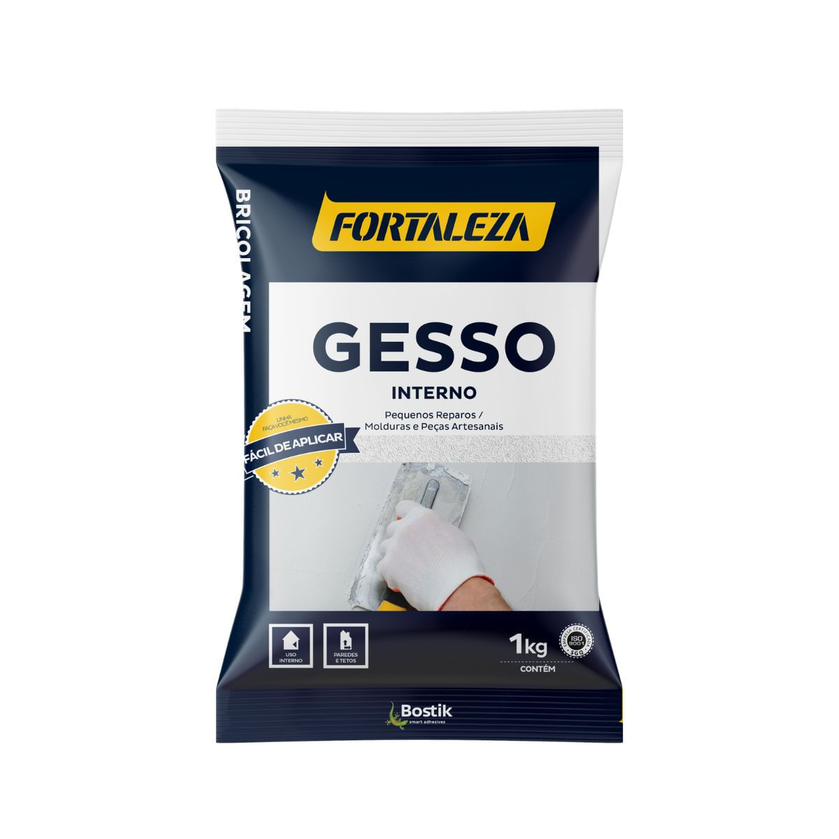 Encontraproduto.com.br - Gesso Fortaleza 1kg Fortaleza