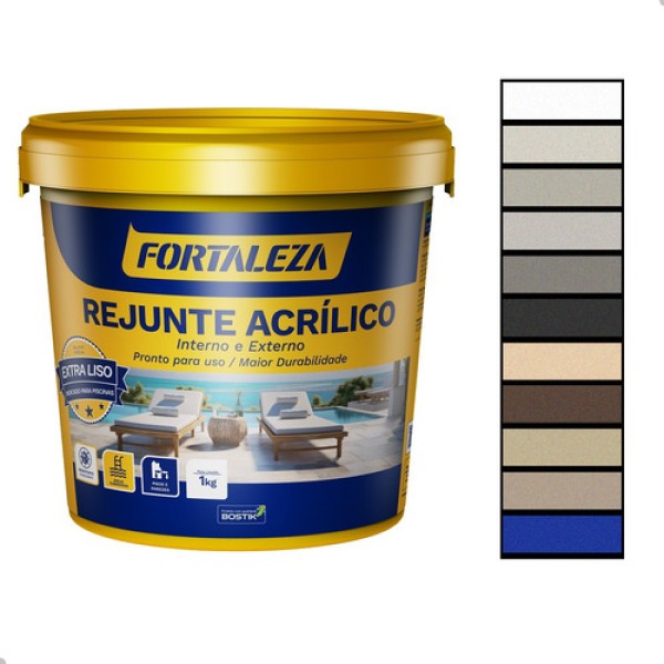 Encontraproduto.com.br - Rejunte Acrílico Branco 1kg Fortaleza