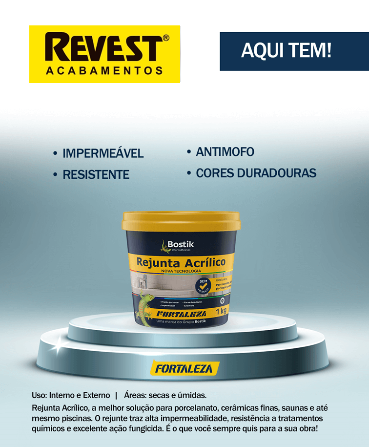Rejunta Acrilico Interno E Externo Creme 1 Kg - Fortaleza