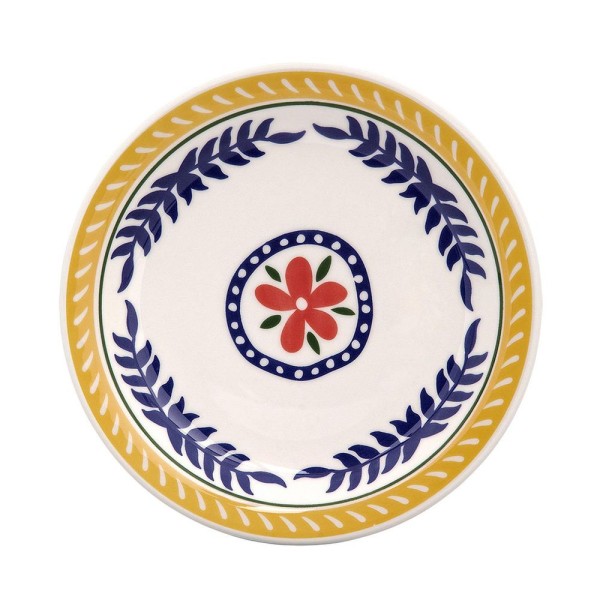 Encontraproduto.com.br - Kit 4 Pratos Sobremesa Floreal Dolce Vita Cerâmica Oxford® 20cm