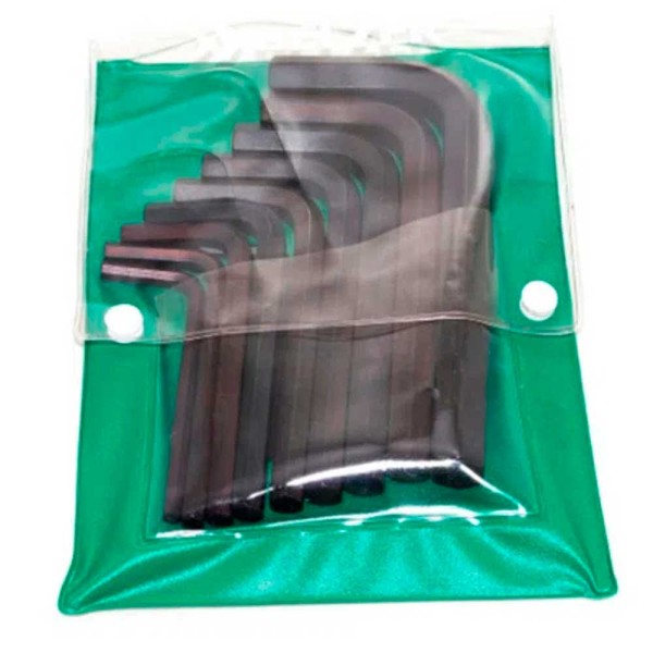 Encontraproduto.com.br - Jogo de Chaves Hexagonal Curta 4 a 14 mm 10 peças Belzer 220401BR
