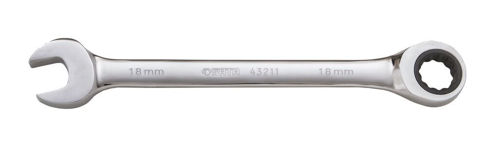 Encontraproduto.com.br - Chave Combinada com Catraca 18mm Apex Sata Cromo Vanádio