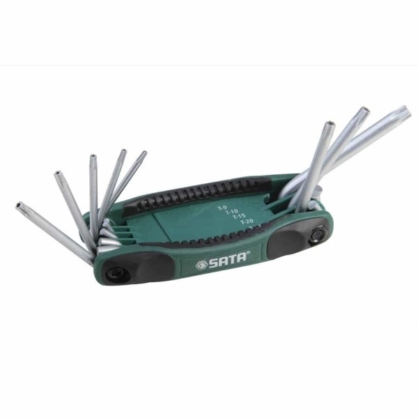 Encontraproduto.com.br - Jogo de Chave Torx tipo Canivete 8 peças Sata