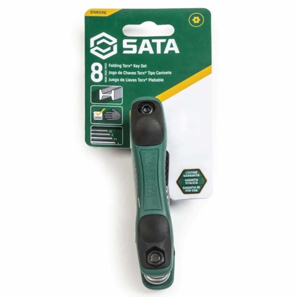 Encontraproduto.com.br - Jogo de Chave Torx tipo Canivete 8 peças Sata