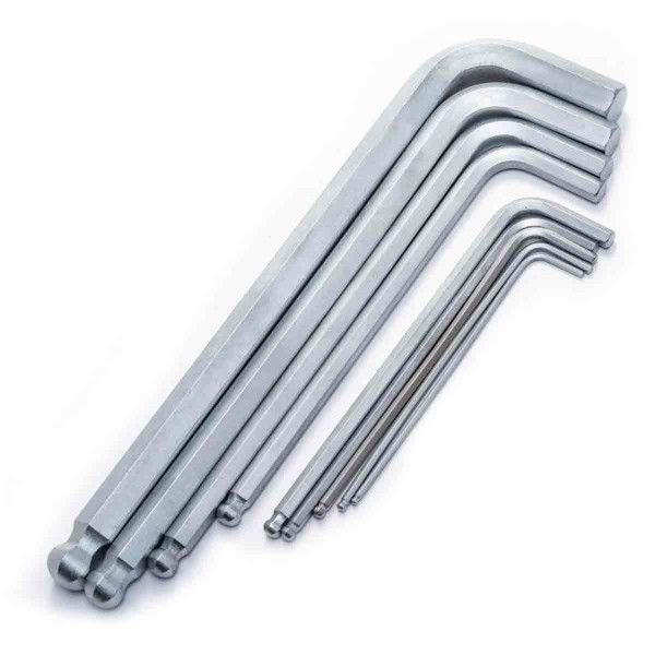 Encontraproduto.com.br - Jogo De Chaves 9 Peças Sata Hexagonais Abaulada Longa 1,5-10MM ST09105ASJ (MP)