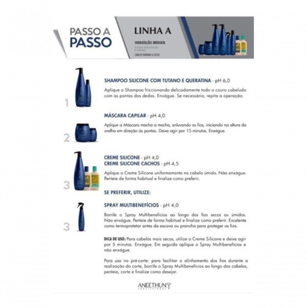 Encontraproduto.com.br - Kit Tratamento Completo Aneethun Linha A (4 Itens)