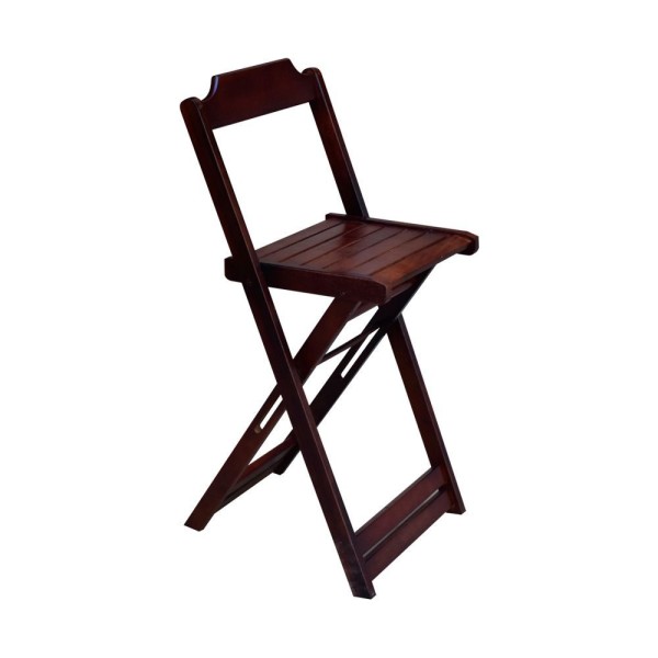 Encontraproduto.com.br - Conjunto Mesa Bistrô Com 2 Cadeiras De Madeira Dobravel Imbuia - Marrom