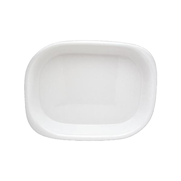 Forma refratária funda em porcelana Germer 32x22,5cm 1,85 litro branca