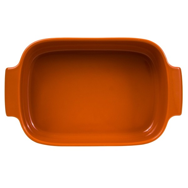 Encontraproduto.com.br - Travessa Refratária RetangularGermer 28x17,5 cm Laranja