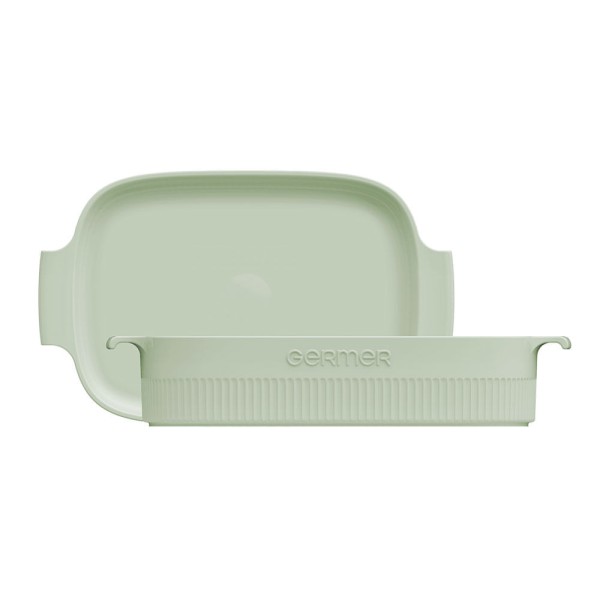 Encontraproduto.com.br - Travessa Retangular Porcelana Verde 30X21cm