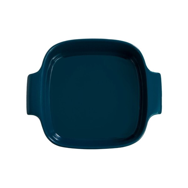 Travessa Quadrada Em Porcelana Assar E Servir 21x21cm Germer Verde