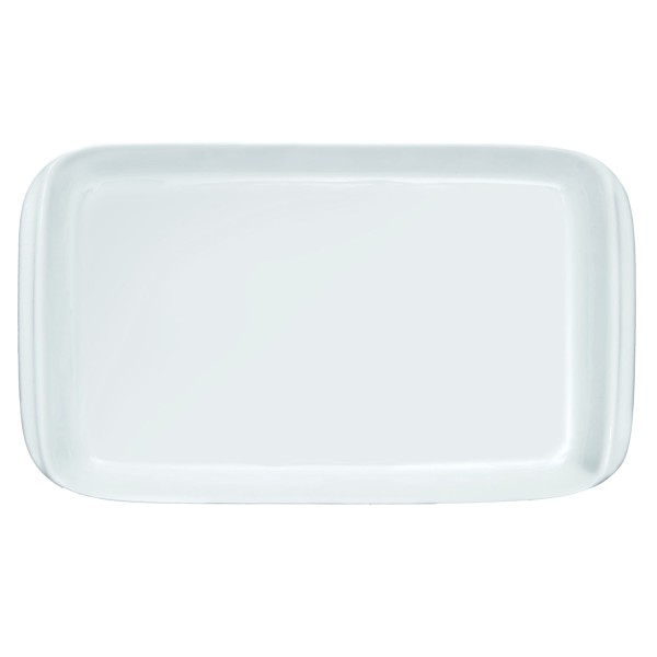 Travessa Rasa Itaipu Germer de Porcelana 21,5x38 cm