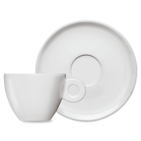 Xícara de Chá Itália Germer com Pires de Porcelana 210 ml