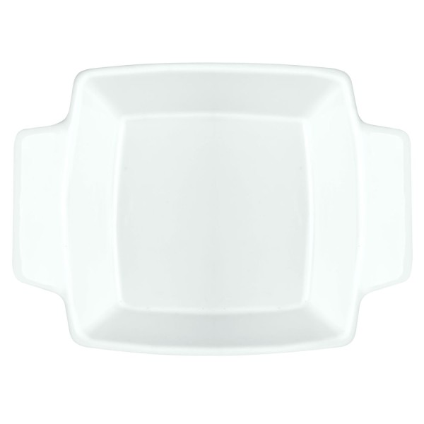Encontraproduto.com.br - Mini Forma Quadrada 75 ml de Porcelana Germer 7x10 cm