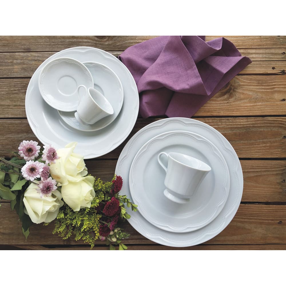 Encontraproduto.com.br - Aparelho de Jantar, Chá, Café e Sobremesa 42 Peças Germer Cottage em Porcelana - Branco