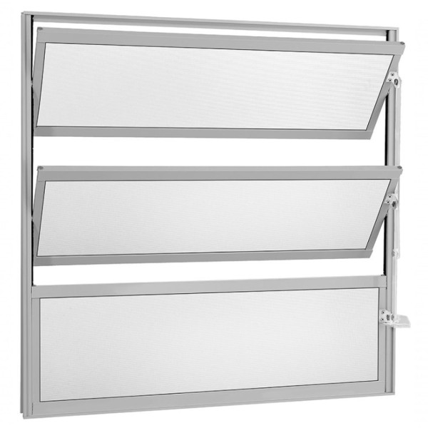 Encontraproduto.com.br - Vitro Basculante De Alumínio 0,60 X 1,00 Cor Branco Linha Soft Premium