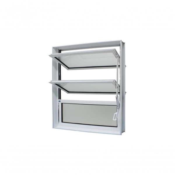 Vitro Basculante De Alumínio 0,60 X 0,60 Cor Marrom Linha Top Max