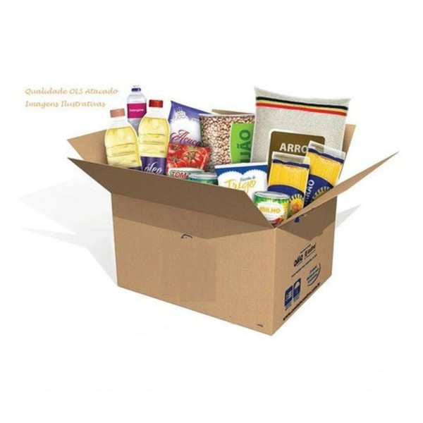 Encontraproduto.com.br - 50 Itens Cesta Básica Grande Alimentos Completa Econômica