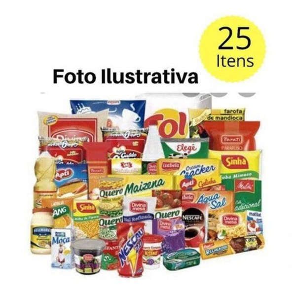 Encontraproduto.com.br - Cesta Básica Completa- 25 Itens ( Qualidade) - Envio Imediat
