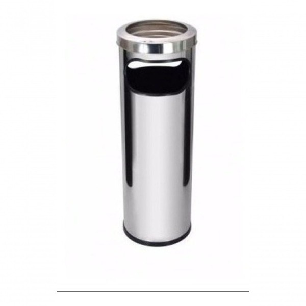 Encontraproduto.com.br - Cinzeiro Lixeira Com Coletor De Bituca Inox C18a