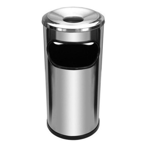 Encontraproduto.com.br - Cinzeiro Lixeira Em Aço Inox Com Aro Jsn