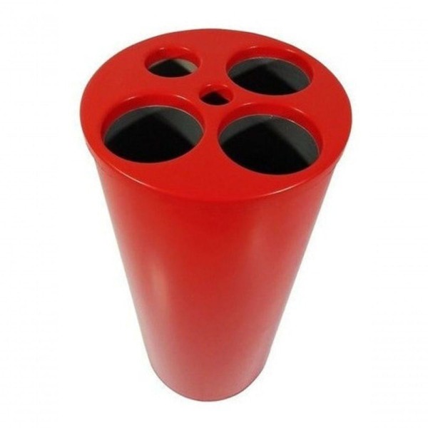 Encontraproduto.com.br - Lixeira De Copo Descartável Com 5 Tubos água Café E Palhetas